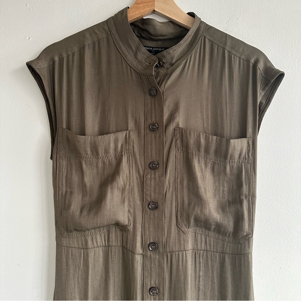 Banana Republic UTILITY POCKET MIDI DRESS size S